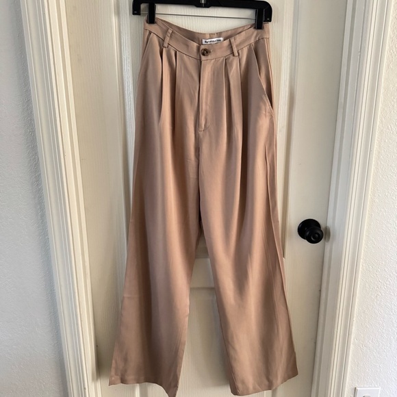 REFORMATION Mason High Waist Wide Leg Trouser - Picture 6 of 9